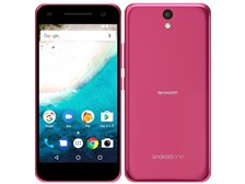 Android one S7 本体　ライトパッカー（ピンク)