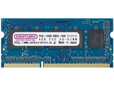 メモリー CENTURY PC3 12800 DDR3-1600 96G ECC DIMM CENTURY MICRO CD4G-SOD3LUE1600 [SODIMM DDR3L PC3L-12800 4GB ECC