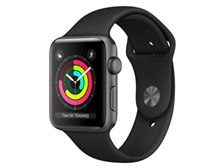 買蔵楽天アップルウォッチ シリーズ3 42mm GPS シルバー　バンド白＋黒 Apple Watch本体