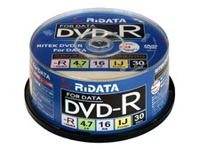 RiTEK RIDATA D-R16X47G.PW30SP B [DVD-R 16倍速 30枚組] オークション