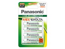 パナソニック 充電式エボルタ単3形4本パック(お手軽モデル) パナソニック 充電式エボルタ 単3形 4本パック(スタンダードモデル) BK