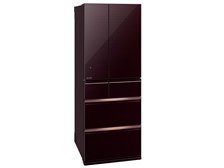 & 6ドアノンフロン冷凍冷蔵庫　MITSUBISHI 三菱　600L MR-WX60D-F 2018年製　動作確認済み 三菱電機 置けるスマート大容量 WXシリーズ MR-WX60D-BR [クリスタル