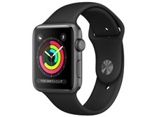 デジタル式通知機能AppleWatch 3 GPS+Cellular ブラックステンレス 42mm