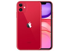 iPhone11 【SIMフリー】64GB （PRODUCT）RED スマートフォン本体 スマートフォン/携帯電話 家電・スマホ・カメラ 人気色
