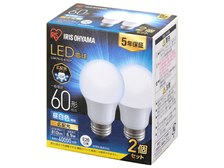 20個　IRIS OHYAMA LED電球 LDA7N-G-6T62P 電球 LED電球 E26 広配光2P 昼白色 60形（810lm） LDA7N-G-6T62P [E26 /一般