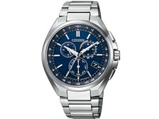 【美品】シチズンアテッサ CB5040-80L シチズン アテッサ エコ・ドライブ電波時計 ダイレクトフライト CB5040