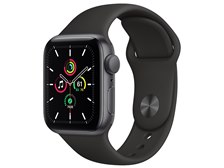 Apple Apple Watch SE GPSモデル 40mm MYDP2J/A [ブラックスポーツ 