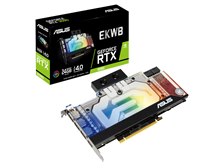 EK水冷 ASUS ROG RTX3090 24GB EK Water Blocksとのコラボによるフル水冷用グラフィックカード