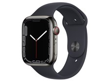 Apple Apple Watch Series 7 GPS+Cellularモデル 45mm MNAX3J/A  [グラファイトステンレススチールケース/ミッドナイトスポーツバンド] 価格比較 - 価格.com