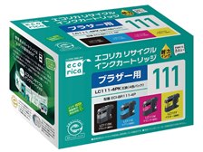 エコリカ ECI-BR111-4P [ブラザー用 LC111-4PK 4色パック] 価格比較