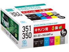 エコリカ ECI-C351-6P [キヤノン用 BCI-351+350/6MP 6色パック] 価格