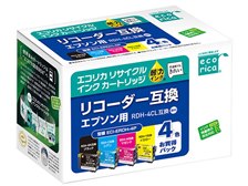 エコリカ ECI-ERDH-4P [エプソン用 RDH-4CL 4色パック] 価格比較