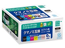 エコリカ ECI-EKUIL-6P [エプソン用 KUI-6CL-L 6色パック] 価格比較