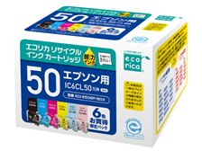 エコリカ ECI-E506P/BOX [エプソン用 IC6CL50 6色パック] 価格比較