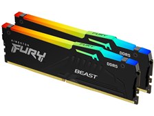 キングストン　DDR5メモリー KF556C36BBEK2-32 16GB×2 Kingston FURY Beast 32GB (2x16GB) 5600MT/s DDR5 CL36 Desktop