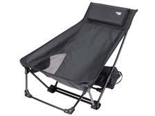 キャプテンスタッグ トレッカー　グランドリクライニングチェア×2 トレッカー グランドリクライニングチェア（ブラック