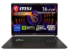 GeForce RTX搭載 Windows 11 MSI Vector-GP68HX-12VH-2001JP Windows 11 Home/Core i9