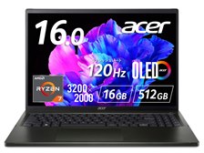 Acer Swift Edge SFE16-43-A76Y/KF [オリビンブラック] 価格比較