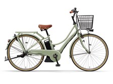 高級PAS Ami  新品タイヤ、新品サドル、新品グリップ ヤマハ PAS Ami PA26A 2024年モデル [グロスミスティグリーン] + 専用