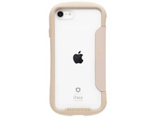 Apple iPhone8 シルバー iFaceケース(ベージュ)付き Hamee iFace Reflection ダイアリー ケース iPhone 8/7/SE(第2