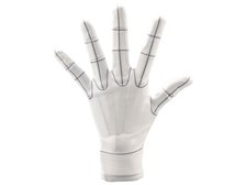 コトブキヤ ARTIST SUPPORT ITEM ハンドモデル専用手袋/L -Wireframe  