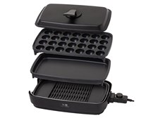 YAMAZEN ホットプレート YHP-TX130 YAMAZEN XGRILL TRIPLE YHP-TX130(B) [ブラック] 価格比較