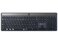 サンワサプライ　ソーラー充電Bluetoothキーボード　SKB-BTEC1BK 部屋の明かりで充電できる、ソーラー充電式Bluetoothキーボードを発売