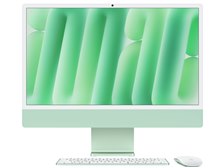 Apple iMac 24インチ Retina 4.5Kディスプレイモデル M4チップ 8コアGPU 256GB SSD 16GBメモリ  MWUE3J/A [グリーン] 価格比較 - 価格.com