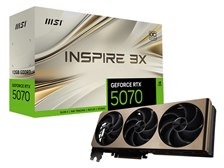 GeForce RTX 5070 12G [PCIExp 12GB] 新品 MSI GeForce RTX 5070 12G INSPIRE 3X OC [PCIExp 12GB] 価格