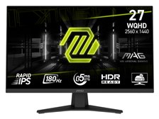 MSI ゲーミングモニターMAG 274QF 27インチ/WQHD 180hz MSI エムエスアイ MAG-274QRFW 27インチ WQHD(2560x1440