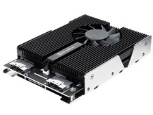 SILVERSTONE 3.5インチベイ PCIe NVMe M.2 SSD x4アダプタ SST-SDP13B