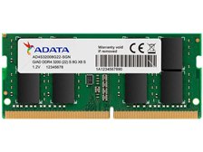 ADATA AD4S32008G22-SGN-DP [SODIMM DDR4 PC4-25600 8GB] ドスパラ限定