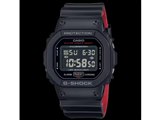 【中古】G-SHOCK DW-5600UHR-1JF 腕時計 クオーツ 黒/赤 箱あり ジーショック[91][240091400526] カシオ G-SHOCK ブラック&レッドシリーズ DW-5600UHR-1JF オークション