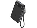 Anker アンカー Power Bank A1637N11 (ブラック) Anker Power Bank (10,000mAh, Fusion, Built-In USB-C Cable