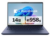 DynabookXP/ZAダークテックブルーW6XPZA7BAH 1TB32GB Dynabook dynabook XP/ZA Core Ultra 7 258V・32GBメモリ・1TB SSD・14