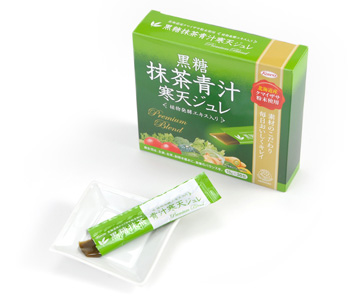 黒糖抹茶青汁寒天ジュレ 興和新薬株式会社